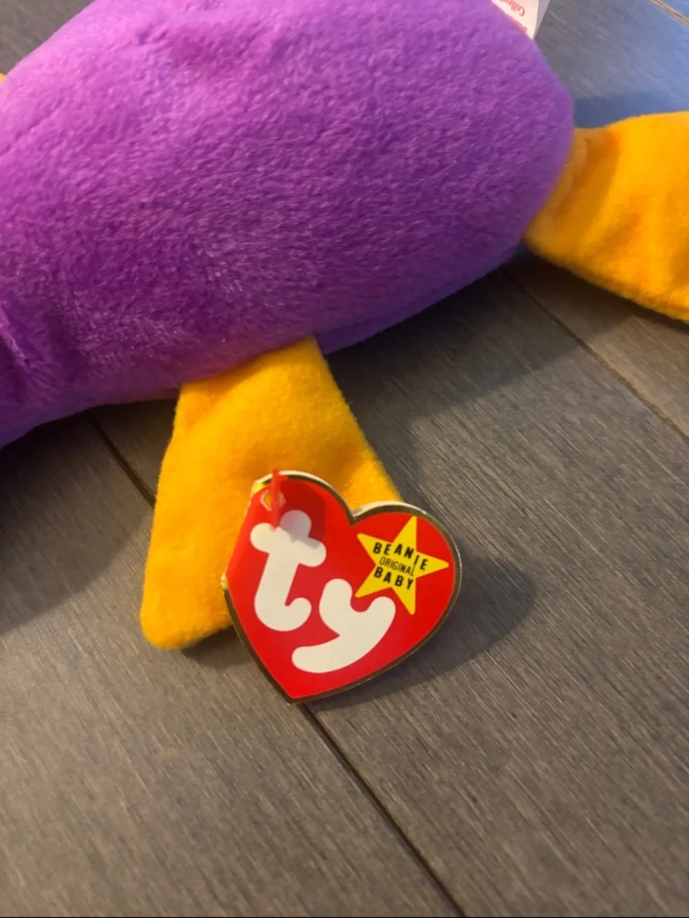 Ty Purple and Yellow Patti the Platypus - Picture 2 of 5